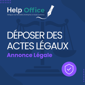 Publication d'une annonce légale
