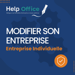 Modifier son entreprise individuelle